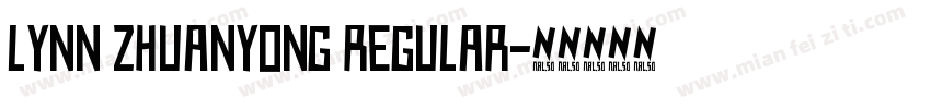 LYNN zhuanyong Regular字体转换